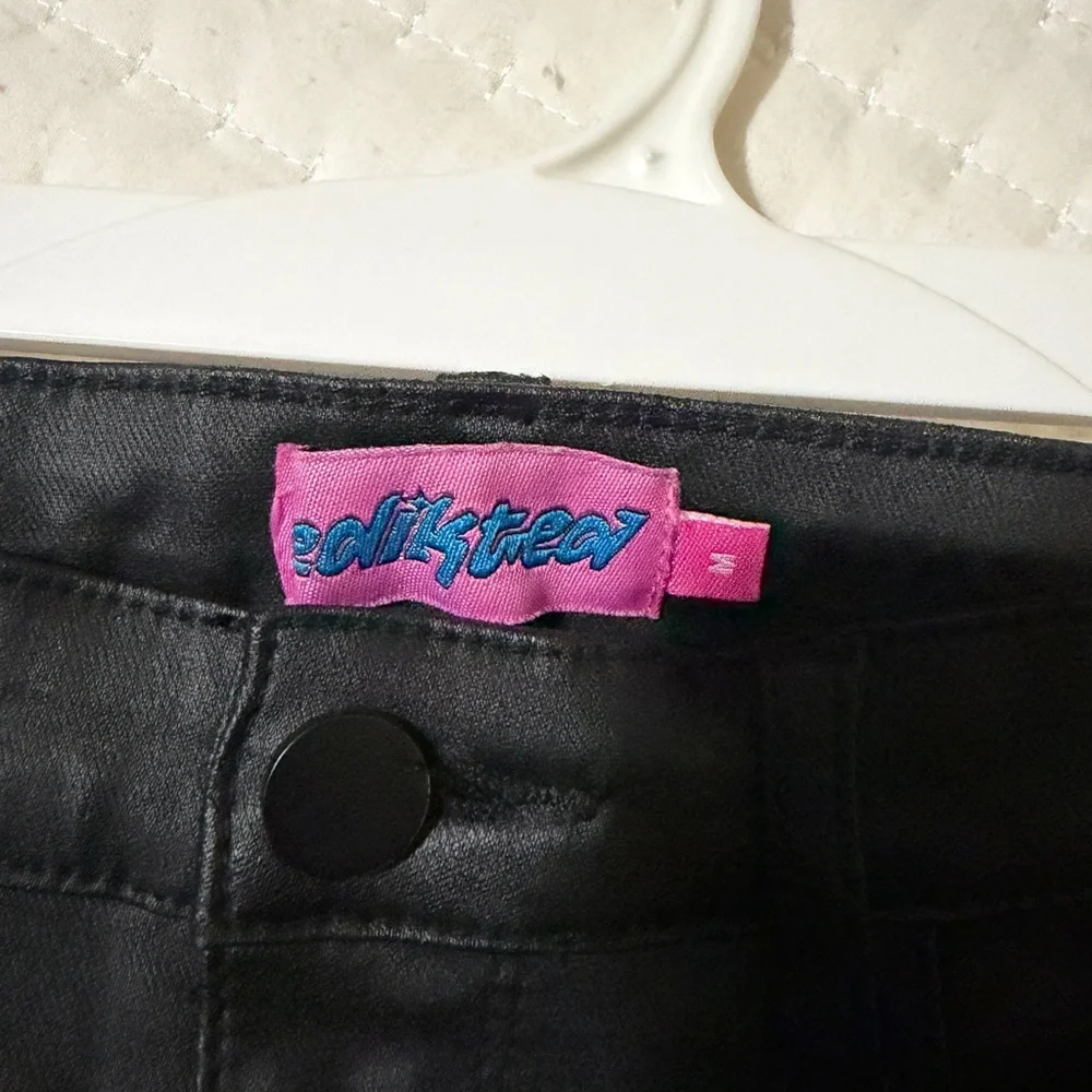 Edikted Black Flare & Wide Leg Jeans - Picture 3 of 3